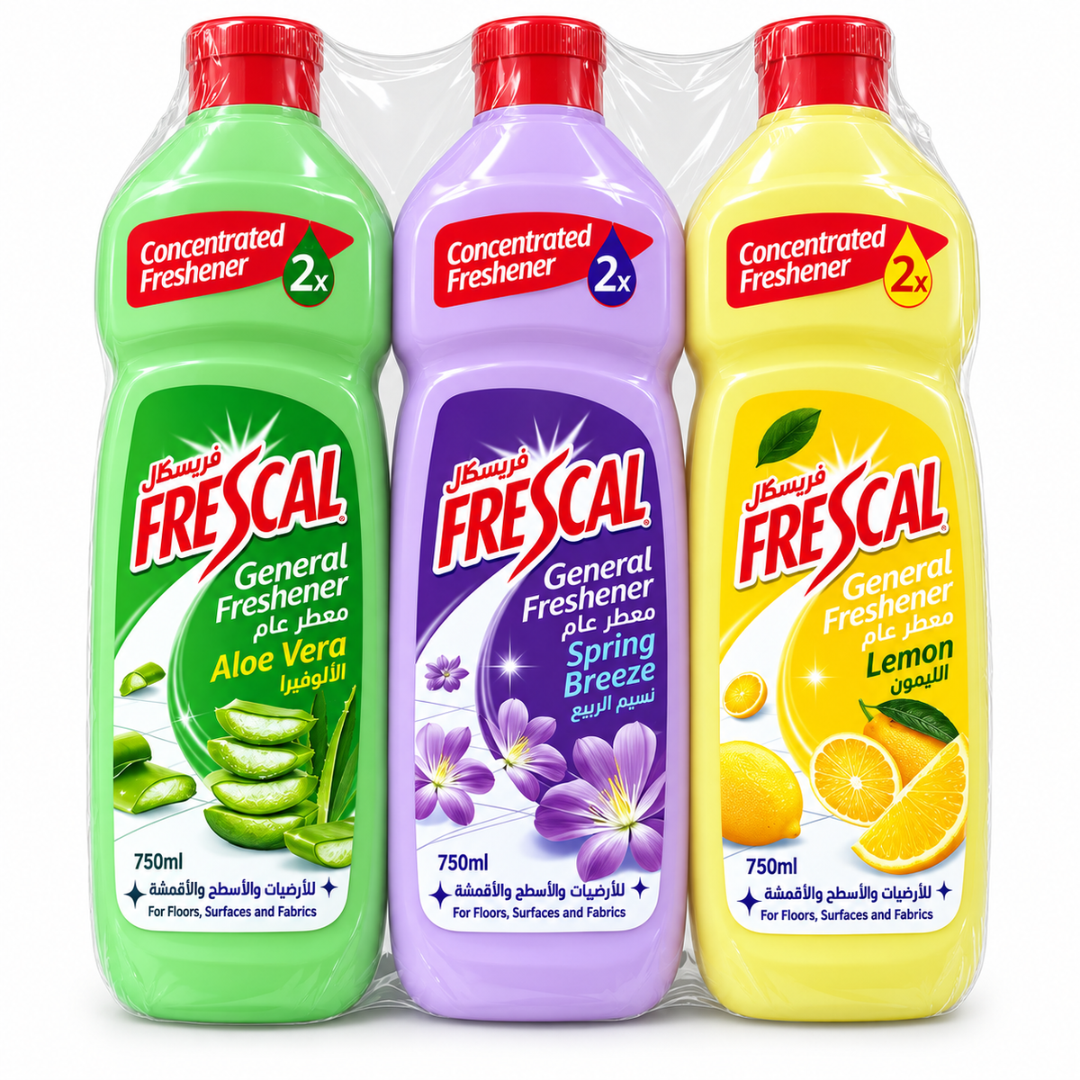 Frescal General Freshener 750ml – Pack of 3 Assorted Scents