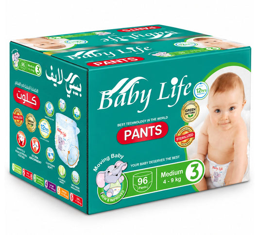 Baby Life Baby Pants Size 3 Medium 4–9kg – 96 Pants