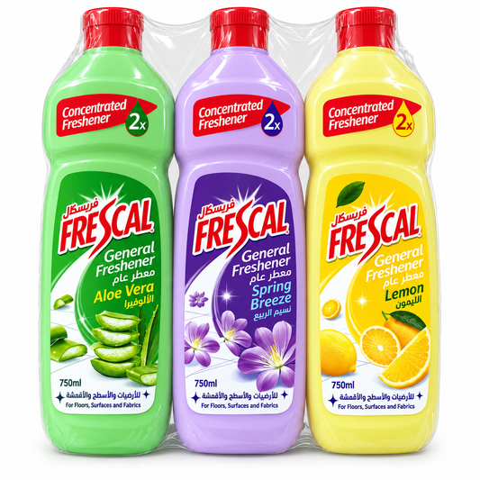 Frescal General Freshener 750ml – Pack of 3 Assorted Scents