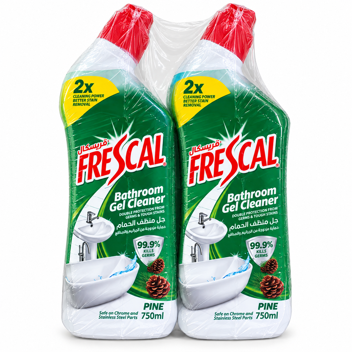 Frescal Bathroom Gel Cleaner Pine 750ml – Pack of 2