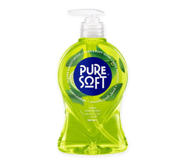 Pure Soft Green Lemon Hand & Body Wash 500ml