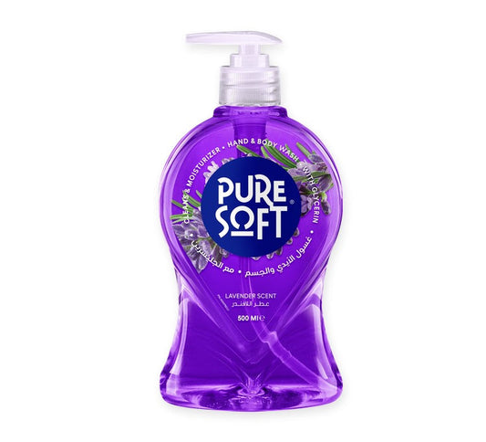 Pure Soft Lavender Hand & Body Wash 500ml