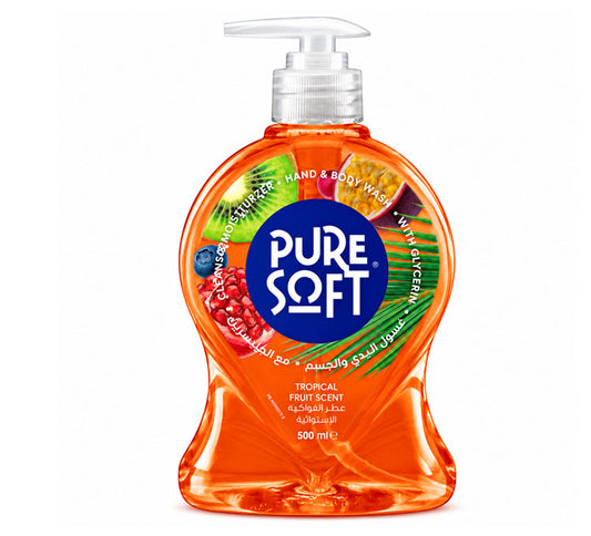 Pure Soft Tropical Fruit Hand & Body Wash 500ml